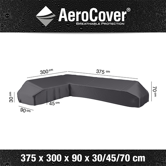 AeroCover Loungesethoes Platform Links 375x300x90x30/45/70 cm - afbeelding 1