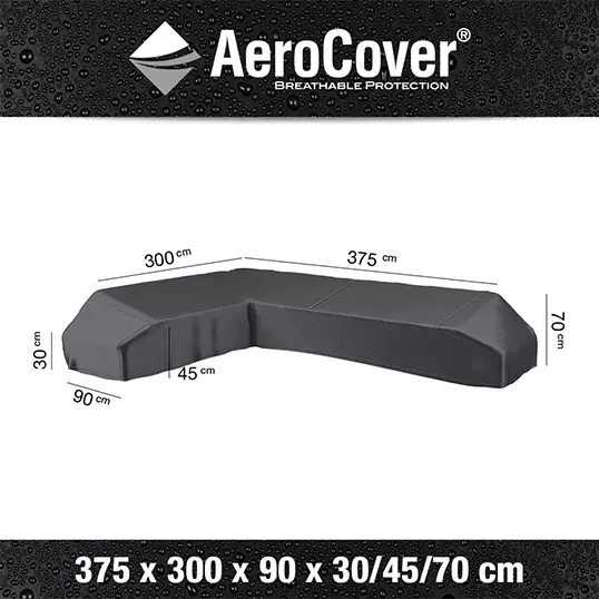 AeroCover Loungesethoes Platform Links 375x300x90x30/45/70 cm - afbeelding 1