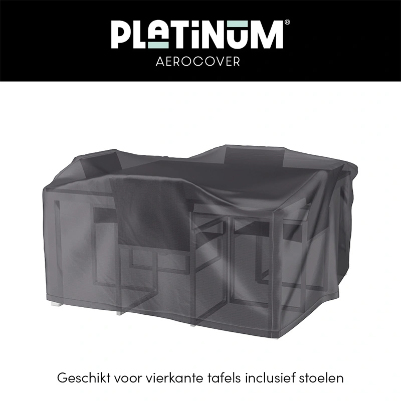 AeroCover Tuinset beschermhoes 130x130x85 - Antraciet - afbeelding 2