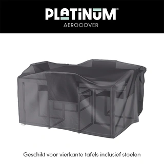 AeroCover Tuinset beschermhoes 130x130x85 - Antraciet - afbeelding 2