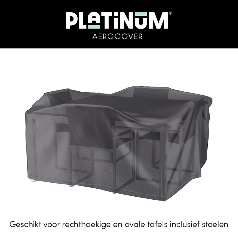 AeroCover Tuinset beschermhoes 160x150x85 - Antraciet - afbeelding 2