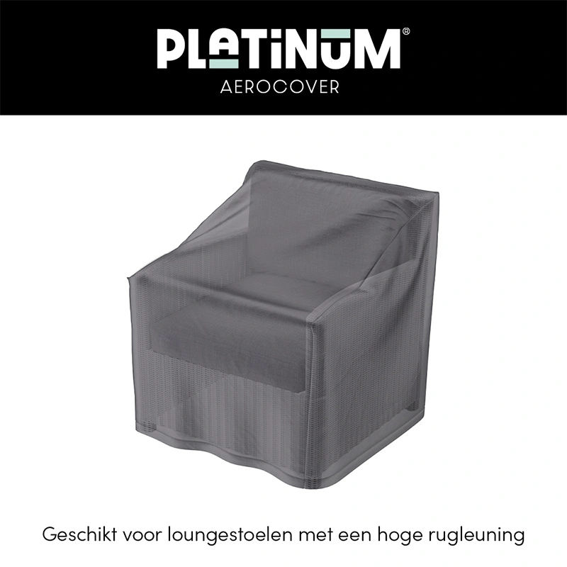 AeroCover Tuinstoel beschermhoes 75x78x65/90 - Antraciet - afbeelding 2
