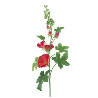 Kunstbloem Alcea Red - 102 cm