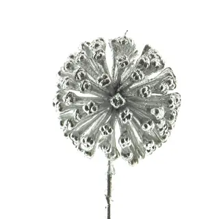 Kunstbloem Allium Ball Silver - 27 cm