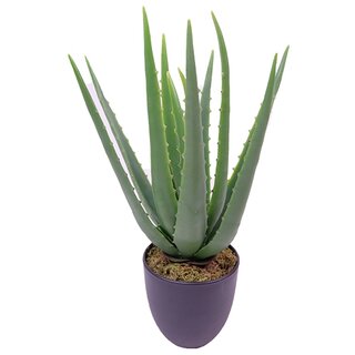 Kunst Aloë in pot - 38 cm