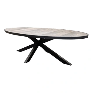 Altos Tuintafel Ovaal Antraciet - 240x116 cm | Tuincentrum De Boet