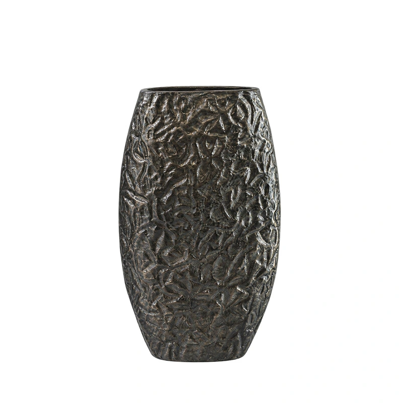 Vase aluminium Long Black M - 32x48 cm