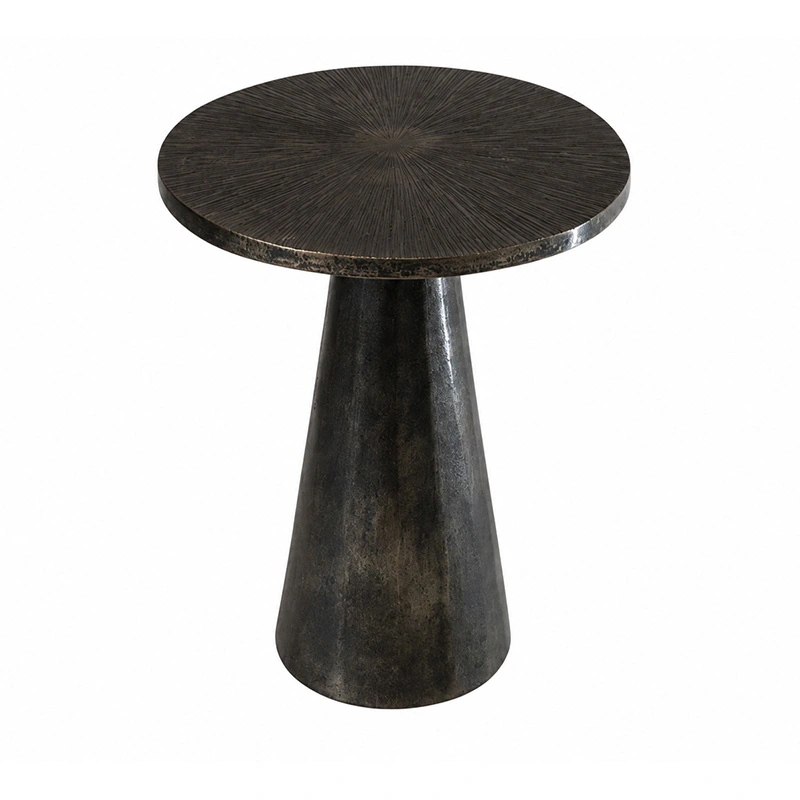 Bijzettafel Aluminium Black - 40x57 cm