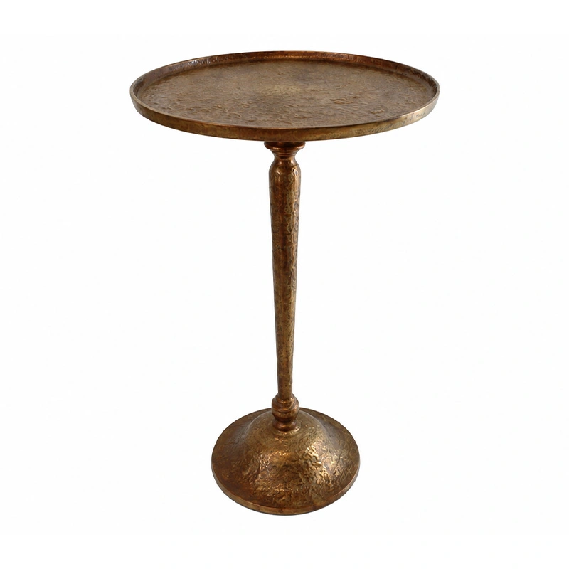 Bijzettafel Aluminium Ant.brass Shiny - 39x59 cm