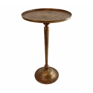 Bijzettafel Aluminium Ant.brass Shiny - 39x59 cm