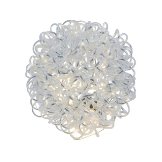 Gehlmann Verlichte Bol Zilver 40 LED - Ø20 cm