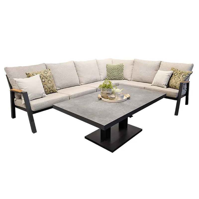 Alzano Hoek Murcia Loungeset - Antraciet