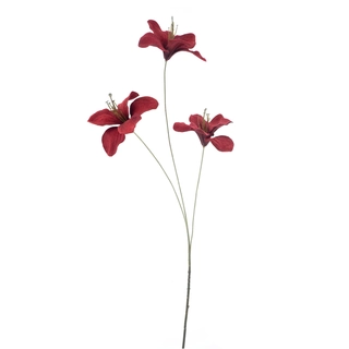 Kunstbloem Amaryllis Hardy Rood - 75 cm