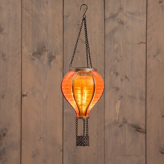 Anna's Collection Solar Luchtballon LED Geel/Oranje