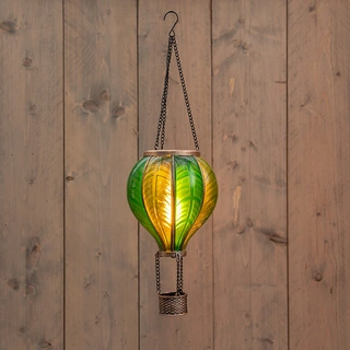 Anna's Collection Solar Luchtballon LED Groen - Ø14x45
