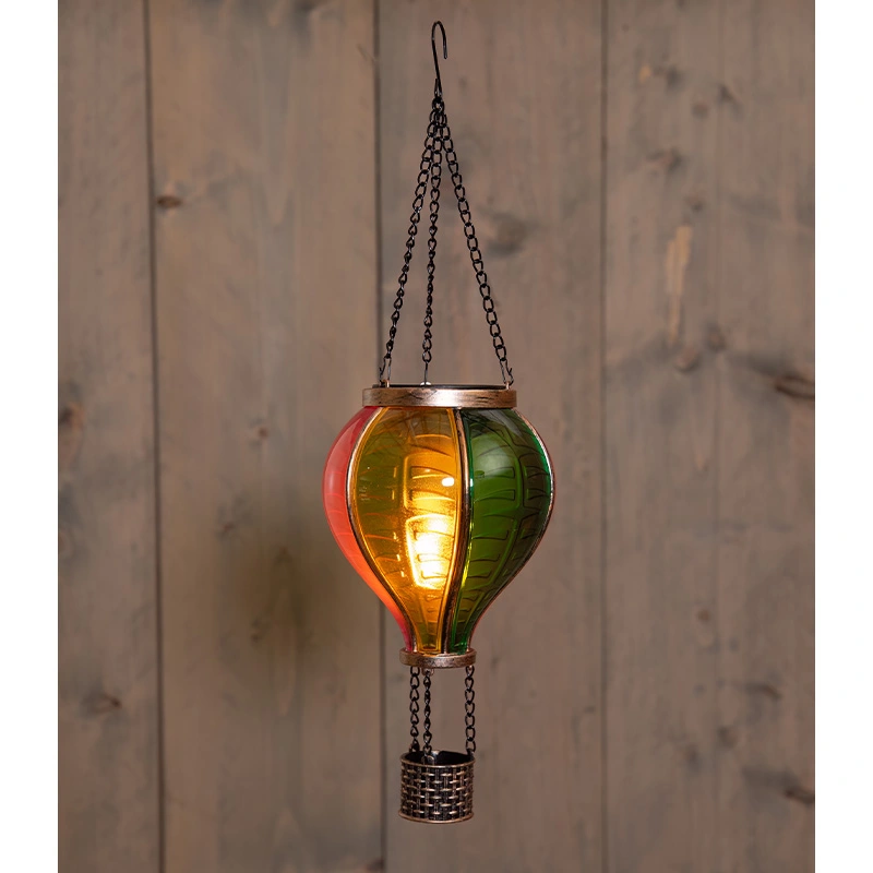 Anna's Collection Solar Luchtballon LED Multi - Ø11x36 cm - afbeelding 1