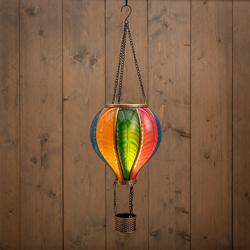 Anna's Collection Solar Luchtballon LED Multi - Ø29x86 cm - afbeelding 1