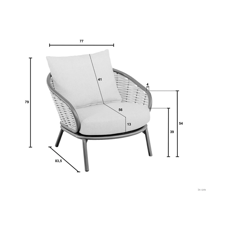 Apple Bee Pine Key Sofa Loungeset - Oyster - afbeelding 5