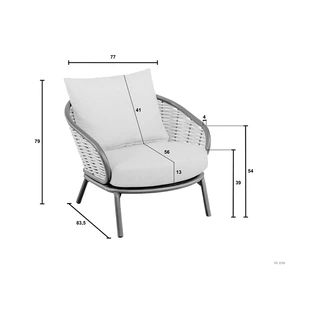 Apple Bee Pine Key Sofa Loungeset - Oyster - afbeelding 5