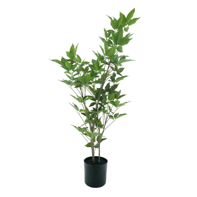 Kunstplant Aralia Tree in Pot Crème/Groen - 100 cm