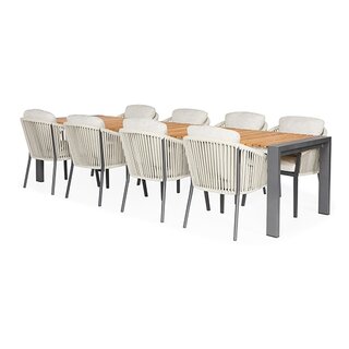 Suns Rialto Verstelbare Tuintafel Teak - 262/330x100x75 cm - afbeelding 2