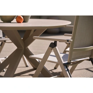 Hartman Aruba Recliner Tuinstoel - Beige - afbeelding 7