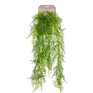 Kunst Asparagus plumosus hanging bush x6 80cm