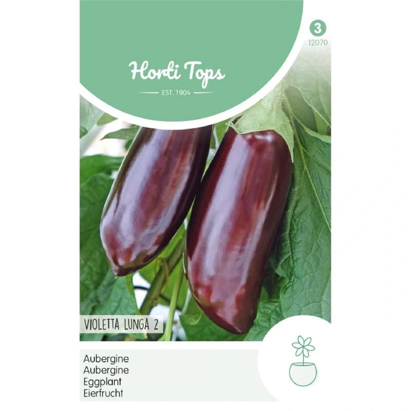 Horti Tops Aubergine Halflange Violette - afbeelding 1