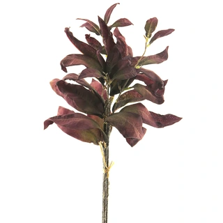 Kunsttak Salvia Leaf Bundle x3 Burgundy - 50 cm