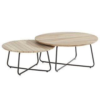 4 Seasons Outdoor Axel Koffietafel Teak - Ø73 cm - afbeelding 2