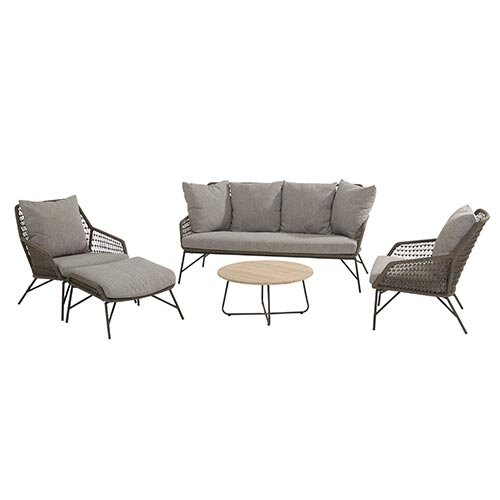 4 Seasons Outdoor Axel Koffietafel Teak - Ø73 cm - afbeelding 4