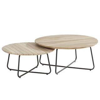 4 Seasons Outdoor Axel Koffietafel Teak - Ø90 cm - afbeelding 2