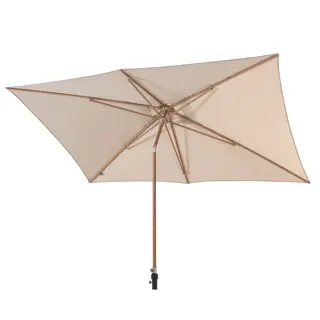 4 Seasons Outdoor Azzurro  Parasol 200x300 - Sand/Houtlook Frame - afbeelding 1