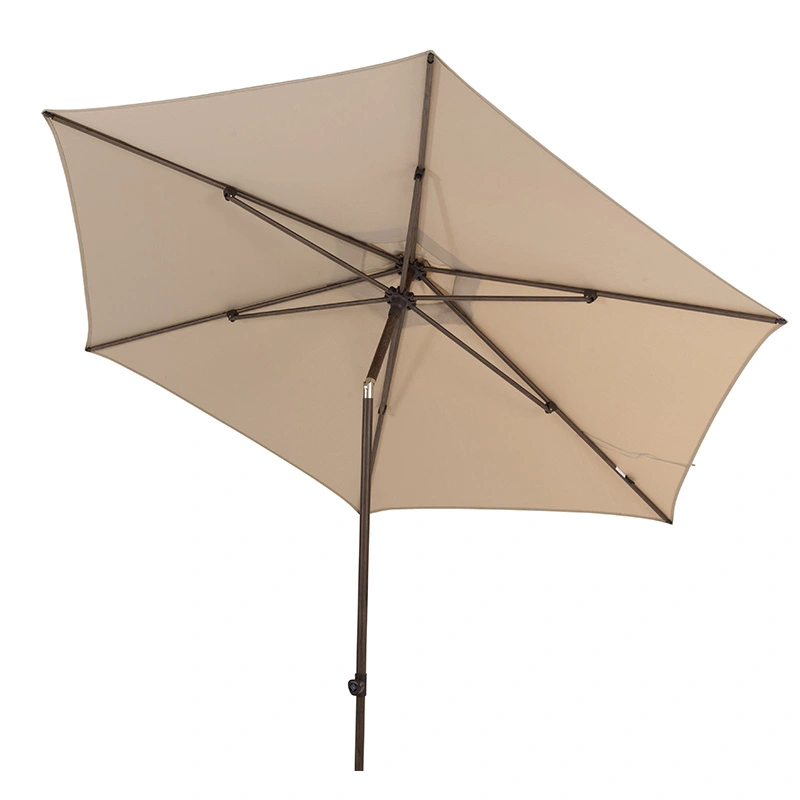 4 Seasons Outdoor Azzurro Stokparasol Ø300 - Beach/Houtlook Frame - afbeelding 1