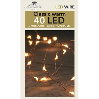 Kerstverlichting Koperdraad - 2m