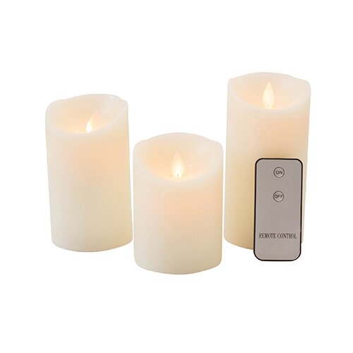 LED Kaarsen Set 3 st. - Ivoor