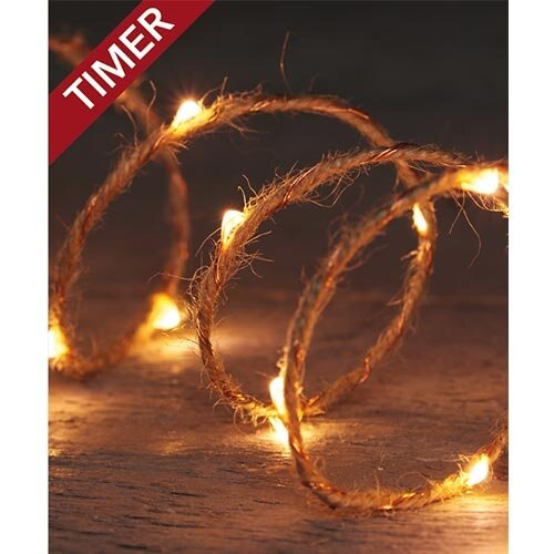 Draadverlichting Jute 40L - Klassiek Warm
