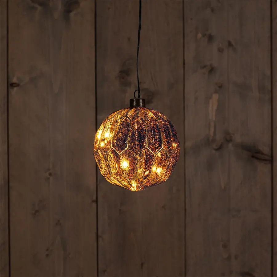 Bal Antiek Glas Goud - Ø12 cm