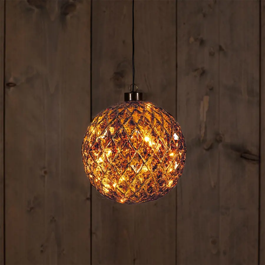 Bal Antiek Glas Goud - Ø15 cm