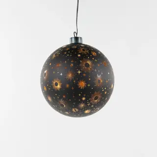 Bal Kosmos Glas Zwart - Ø15 cm - afbeelding 2