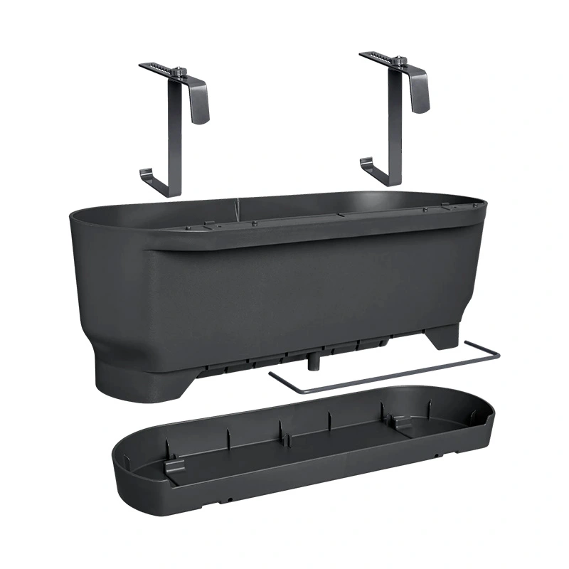 Elho Greenville Easy Balkon 52 cm - Living Black - afbeelding 4