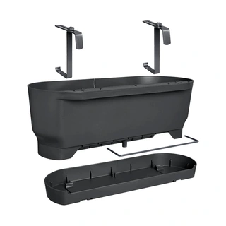 Elho Greenville Easy Balkon 52 cm - Living Black - afbeelding 4