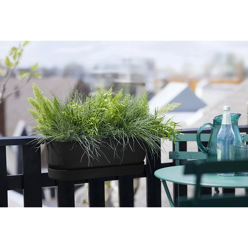 Elho Greenville Easy Balkon 52 cm - Living Black - afbeelding 5