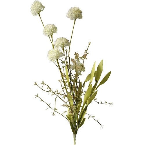 Kunst Ball floral spray 55cm creme