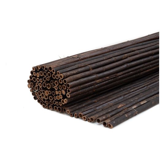 Bamboe rolscherm Black 180x180 cm - afbeelding 1