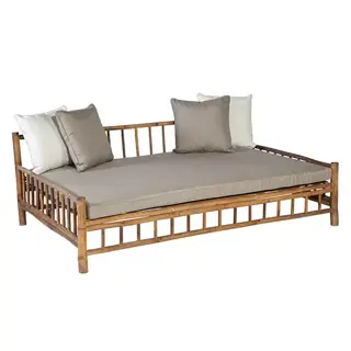 Exotan Bamboo Daybed Taupe | Tuincentrum De Boet
