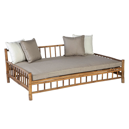 Exotan Bamboo Daybed Taupe - afbeelding 1