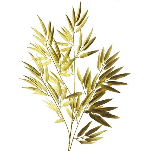 Kunst Bamboo Spray Goud - 98 cm