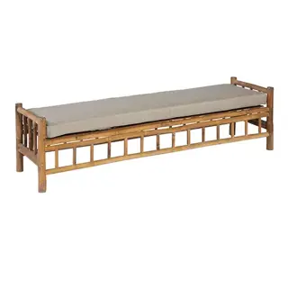 Exotan Bamboo Tennis Bank Taupe | Tuincentrum De Boet