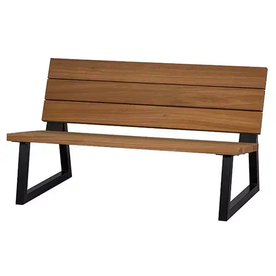 Woood Banco Outdoor Bank Hout Naturel/Metaal [fsc] - afbeelding 1